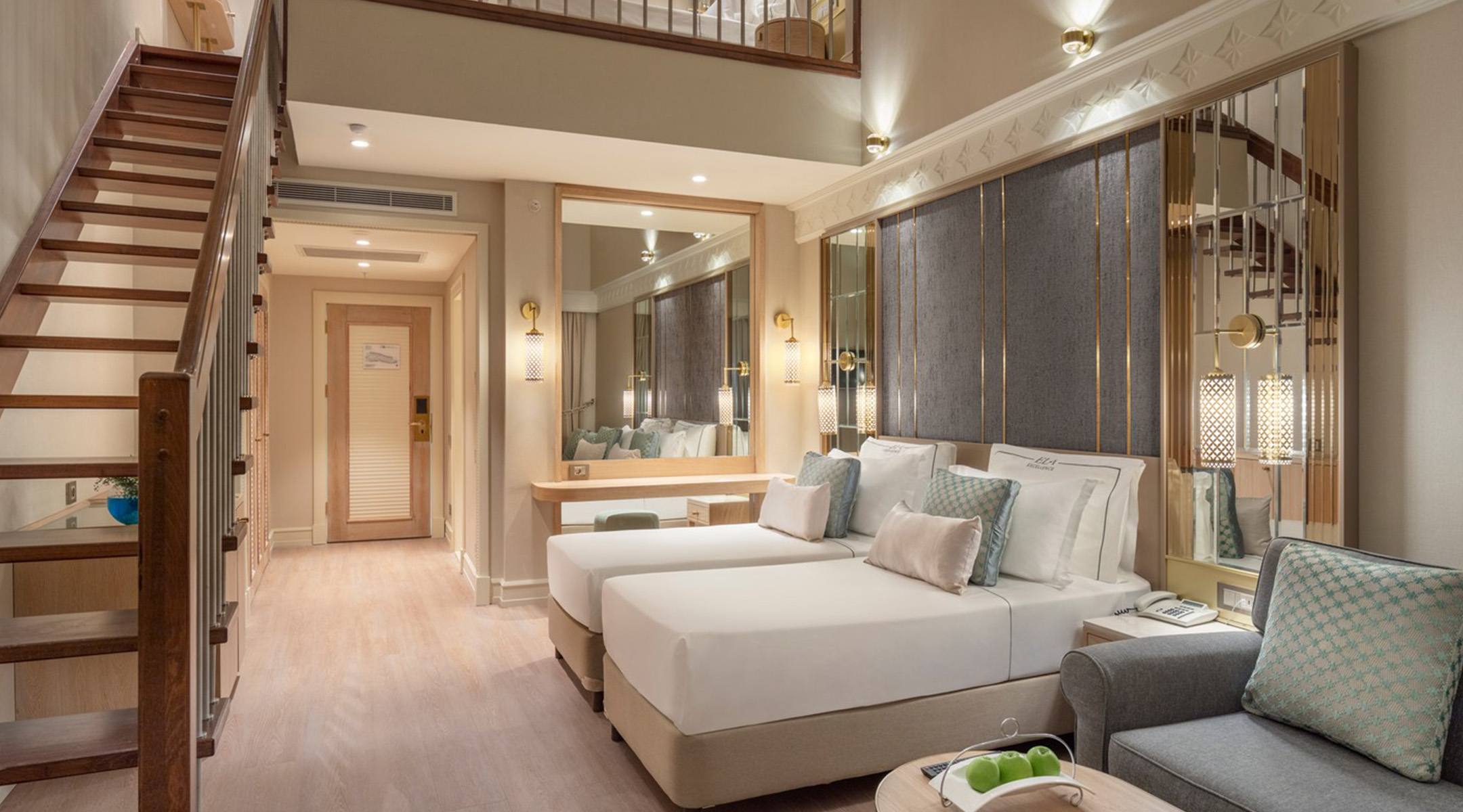 Ela Excellence Resort Belek Konaklama Family Dublex Room Forest Sea View Galeri D 4